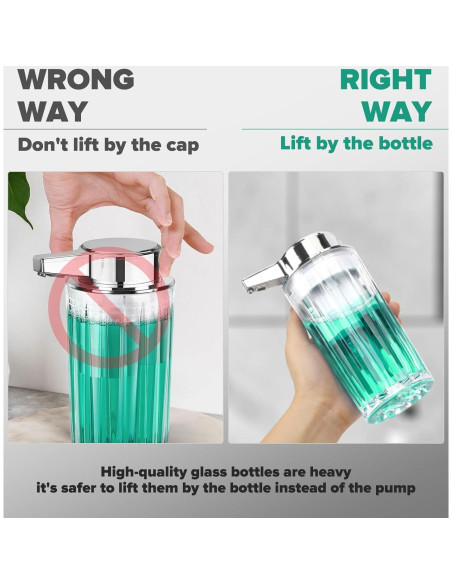 Dispensador Automático de Jabón Líquido Blancel 311 ml Vidrio