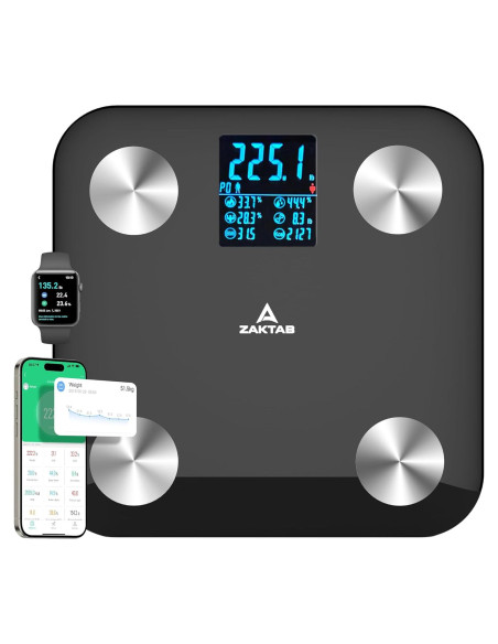 Báscula Inteligente Digital Zhongshan B90H - 181 kg, Grasa y Músculo