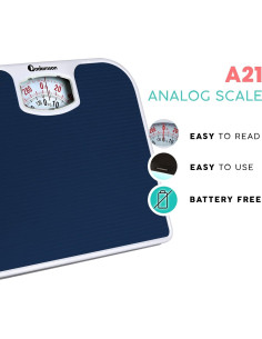 Báscula Analógica Adamson A21 - Hasta 136 kg - Antideslizante 2