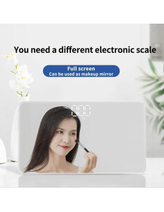 Báscula Digital de Viaje Venugopalan 180 kg con Espejo 2