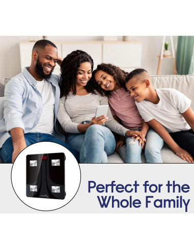 Báscula de Grasa Corporal Bluetooth EnerPlex Fit 2020 180 kg