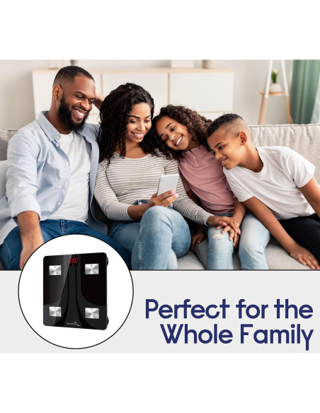 Báscula de Grasa Corporal Bluetooth EnerPlex Fit 2020 180 kg