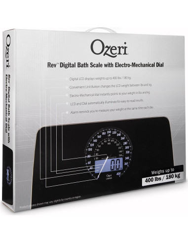 Balanza Digital Ozeri Rev con Dial Electro-Mecánico 180 kg