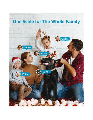 Escala Digital de Grasa Corporal Lepulse 400kg, Pantalla Grande