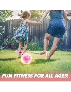 Pelota de Salto de Tobillo Joyin Rosa con Luces Intermitentes 2