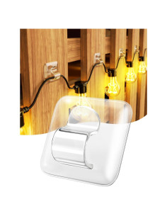 Ganchos Transparentes para Luces de Cuerda LZC - 25 Piezas