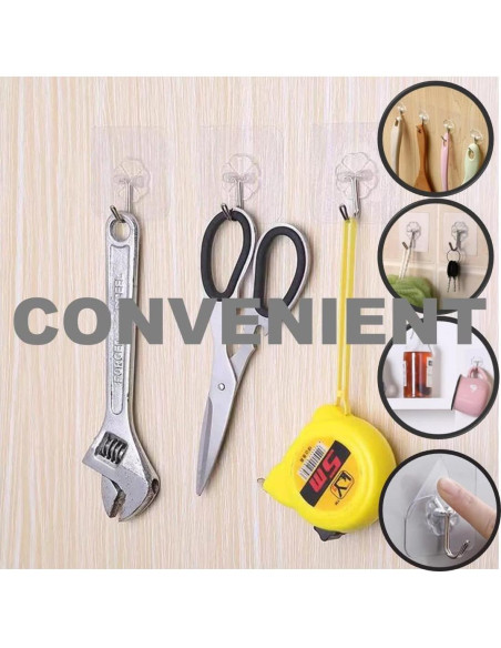 Ganchos Adhesivos de Alta Resistencia QUALIALL - 20 Paquetes, 15kg