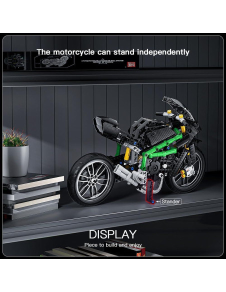 Mould King Kit de Motocicleta 639 Piezas Modelo 23002 Mould King Kit de Motocicleta 639 Piezas Modelo 23002