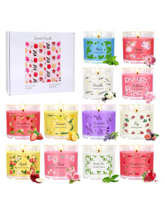 Set de 12 Velas Aromáticas de Soja FURNIZONE - 70.9g cada una