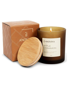Vela Aromática Anovina Manzana Canela - Cera de Soja 10cm