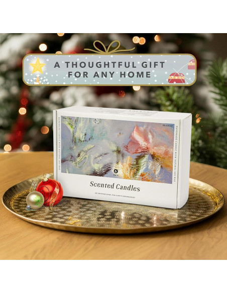 Set de 6 Velas Aromáticas Yinuo de Soja 198g - Regalo Ideal