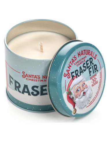 Vela de Navidad Santa's Naturals Abeto Fraser 255g - Quema 30h