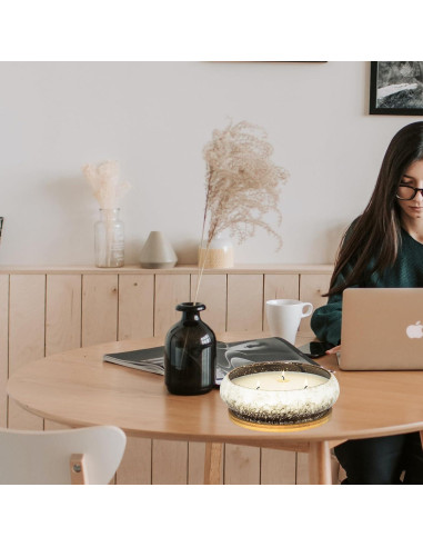 Vela Aromática Grande Artketty Salvia 482.8 g 3 Mechas