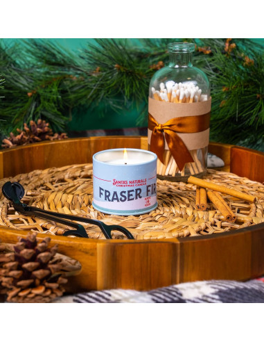 Vela de Navidad Santa's Naturals Abeto Fraser 255g - Quema 30h