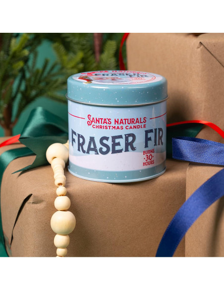 Vela de Navidad Santa's Naturals Abeto Fraser 255g - Quema 30h