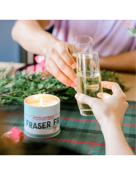 Vela de Navidad Santa's Naturals Abeto Fraser 255g - Quema 30h