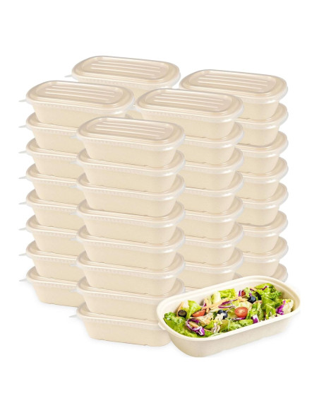 Contenedores de Comida para Llevar CHEARDIA 50 Pack 1000 ml