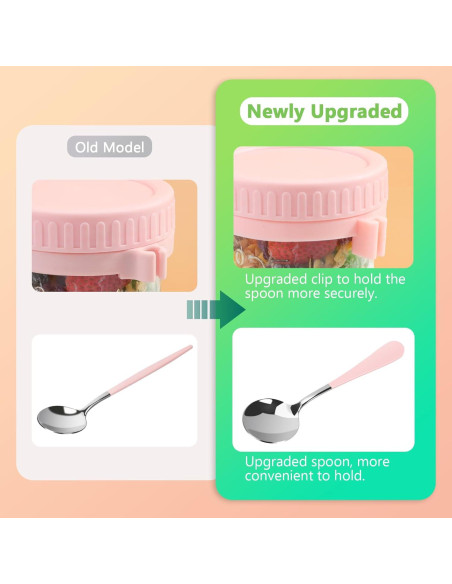 OcePor 6 Tarros de Cristal para Avena Nocturna 0.47L OcePor 6 Tarros de Cristal para Avena Nocturna 0.47L