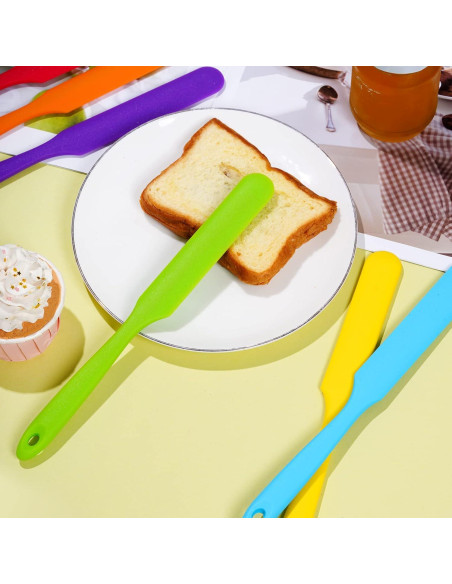 6 Espátulas de Silicona SUMERSHA Resistentes al Calor 24cm