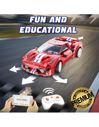 WISEPLAY Set de Bloques de Construcción Coche RC 306 Piezas