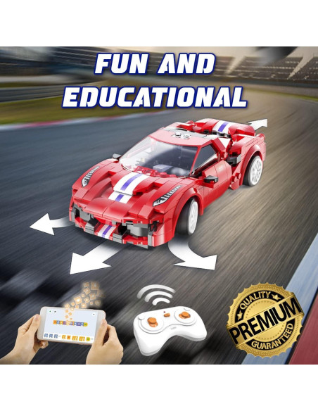 WISEPLAY Set de Bloques de Construcción Coche RC 306 Piezas