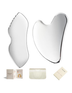 Herramienta Gua Sha Facial Acero Inoxidable FSwsawX FH-1T2E-WM2L