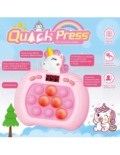 Juego Fidget Pop Iluminado Unicornio Rosa - Juguete Sensorial 2