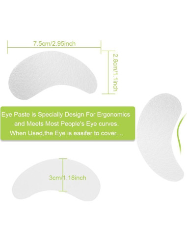 100 Parches de Gel para Ojos COOSKIN Sin Pelusa 7.6x2.5cm