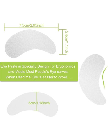 100 Parches de Gel para Ojos COOSKIN Sin Pelusa 7.6x2.5cm