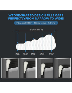 Cinta Aislante Autoadhesiva Ravinte 4.99m Negra para Puertas 2