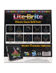 Paquete de Recarga Lite Brite - 10 Plantillas Celebración