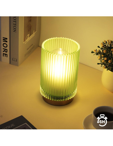 Lámpara de Mesa Inalámbrica Mirasium TL-001 Verde Mate LED