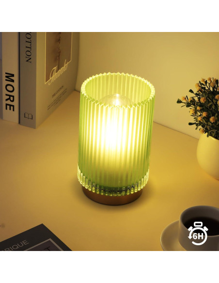 Lámpara de Mesa Inalámbrica Mirasium TL-001 Verde Mate LED