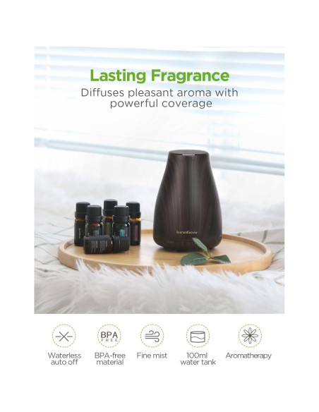 Difusor de Aceite Esencial InnoGear 100ml con 6 Aceites