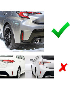 Luz Reflectora LED iJDMTOY Roja para Toyota GR Corolla 2023 2