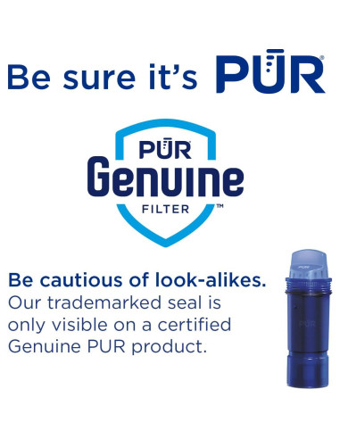 Jarra Filtradora de Agua PUR 7 Tazas Humo, Sin BPA, 3 en 1