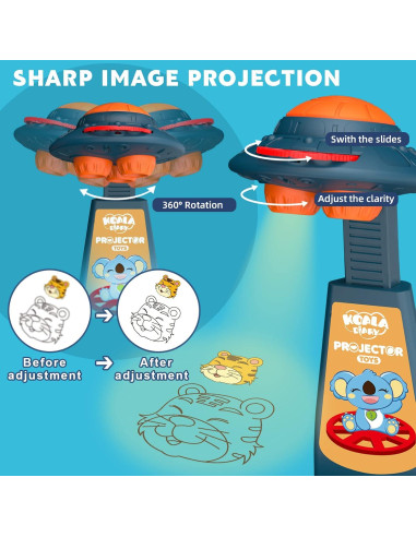 Proyector de Dibujo Gohero para Niños 4-6 Años con 64 Imágenes