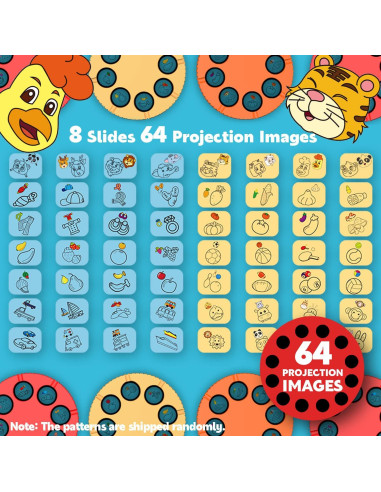 Proyector de Dibujo Gohero para Niños 4-6 Años con 64 Imágenes