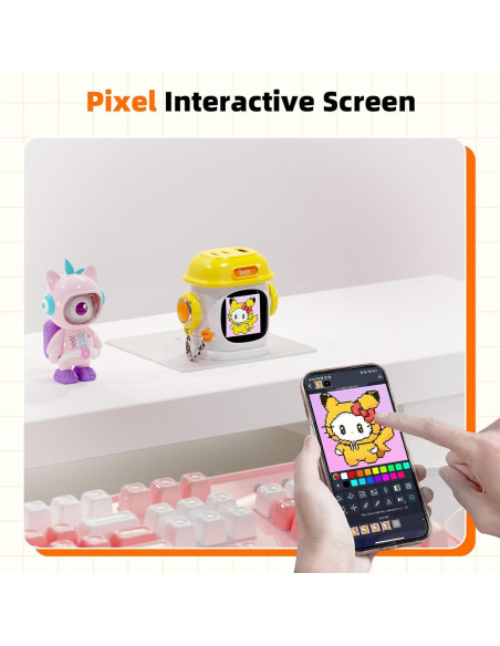 Cargador Divoom Dipow 65W USB-C 3 Puertos Rápido Amarillo