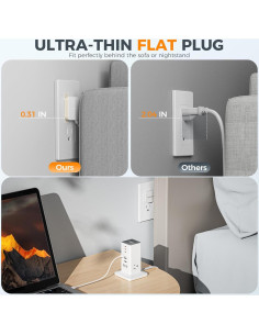 Estación de Carga 9 en 1 TESSAN 100W USB-C y AC 2