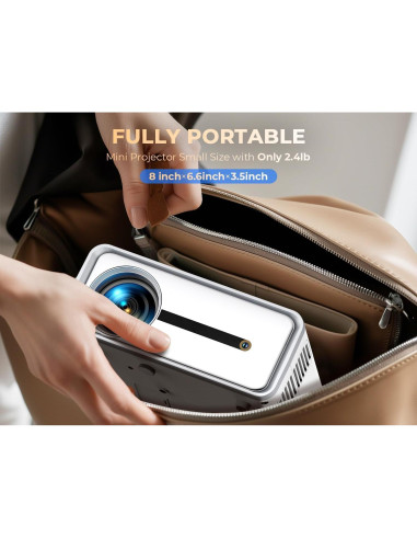 Proyector Mini Genérico 1080P FHD WiFi Bluetooth 450 ANSI
