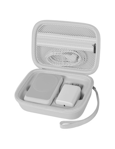 Funda de Almacenamiento Casmilee para Cargador MagSafe 3 en 1 - Blanca