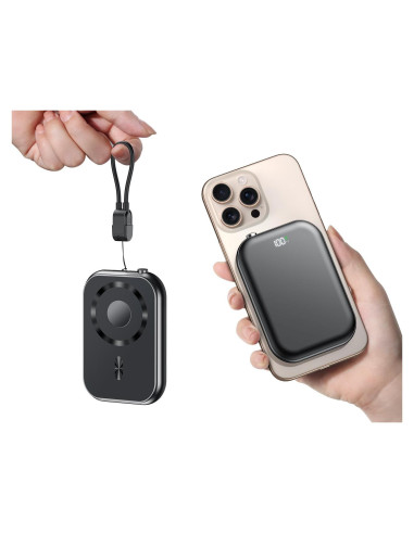 Batería Externa Magnética 10000mAh OZKKCT Carga Rápida USB-C