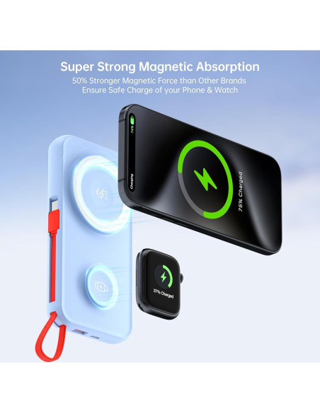 Cargador portátil MagSafe 10000mAh VINTELEIN 5 en 1