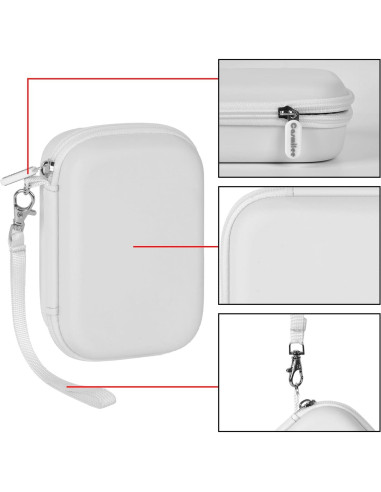Funda de Almacenamiento Casmilee para Cargador MagSafe 3 en 1 - Blanca