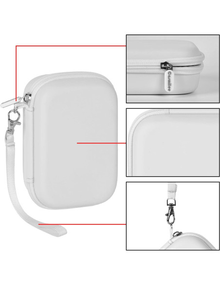 Funda de Almacenamiento Casmilee para Cargador MagSafe 3 en 1 - Blanca