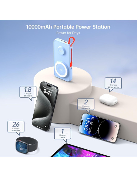 Cargador portátil MagSafe 10000mAh VINTELEIN 5 en 1