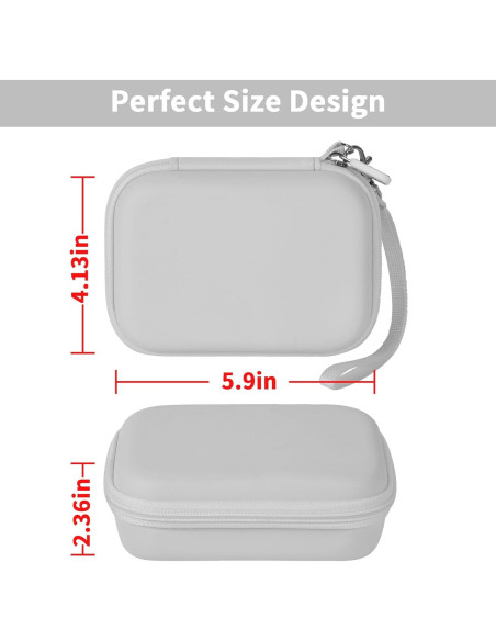 Funda de Almacenamiento Casmilee para Cargador MagSafe 3 en 1 - Blanca