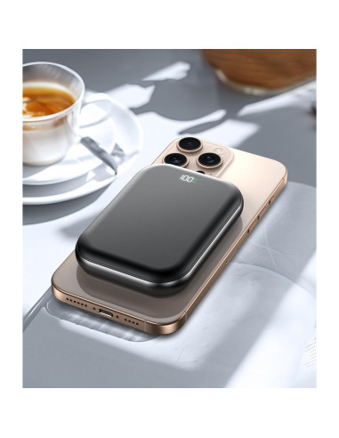 Batería Externa Magnética 10000mAh OZKKCT Carga Rápida USB-C