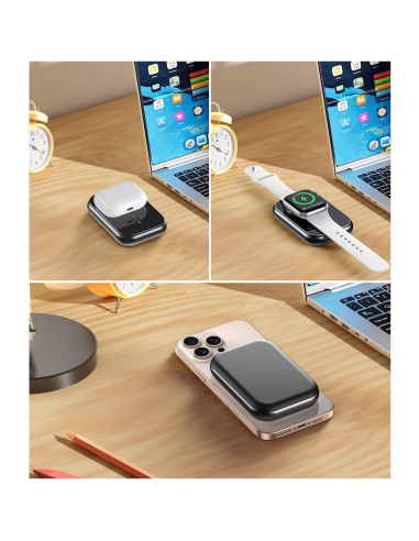 Batería Externa Magnética 10000mAh OZKKCT Carga Rápida USB-C